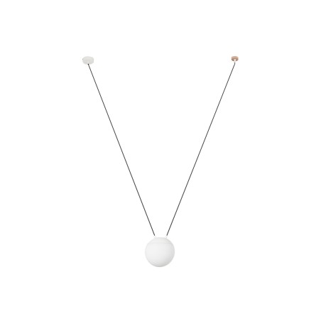 Lampe de plafond en aluminium E27 blanc mat LE THEY