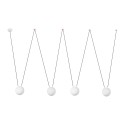 Lampe de plafond en aluminium E27 blanc mat GOULAT