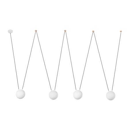 Lampe de plafond en aluminium E27 blanc mat GOULAT