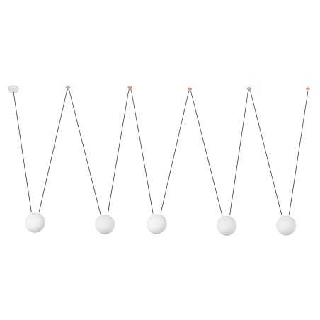 Lampe de plafond en aluminium E27 blanc mat PATTON