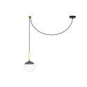 Lampe de plafond en aluminium E27 gris TARSACQ