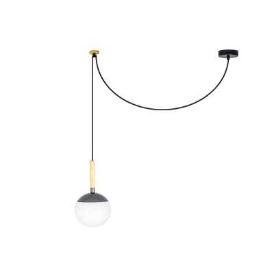 Lampe de plafond en aluminium E27 gris TARSACQ