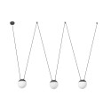 Lampe de plafond en aluminium E27 gris MACHOT