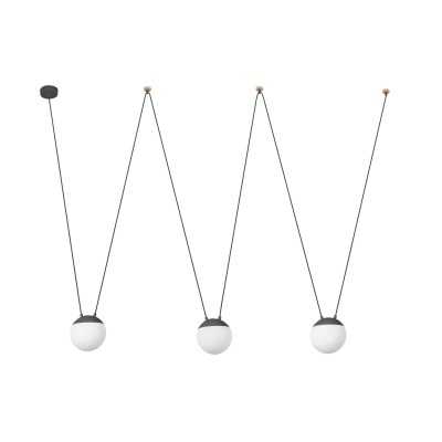 Lampe de plafond en aluminium E27 gris MACHOT