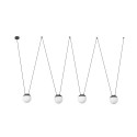 Lampe de plafond en aluminium E27 gris GERBAUT