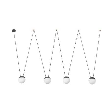 Lampe de plafond en aluminium E27 gris GERBAUT