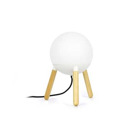 Lampe de table en aluminium E27 blanc mat DOMANCY