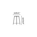 Lampe de table en acier E27 noir mat THIANT