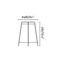 Lampe de table en acier E27 noir mat LEPAUD