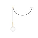 Lampe de plafond en aluminium E27 blanc mat IGNERAY