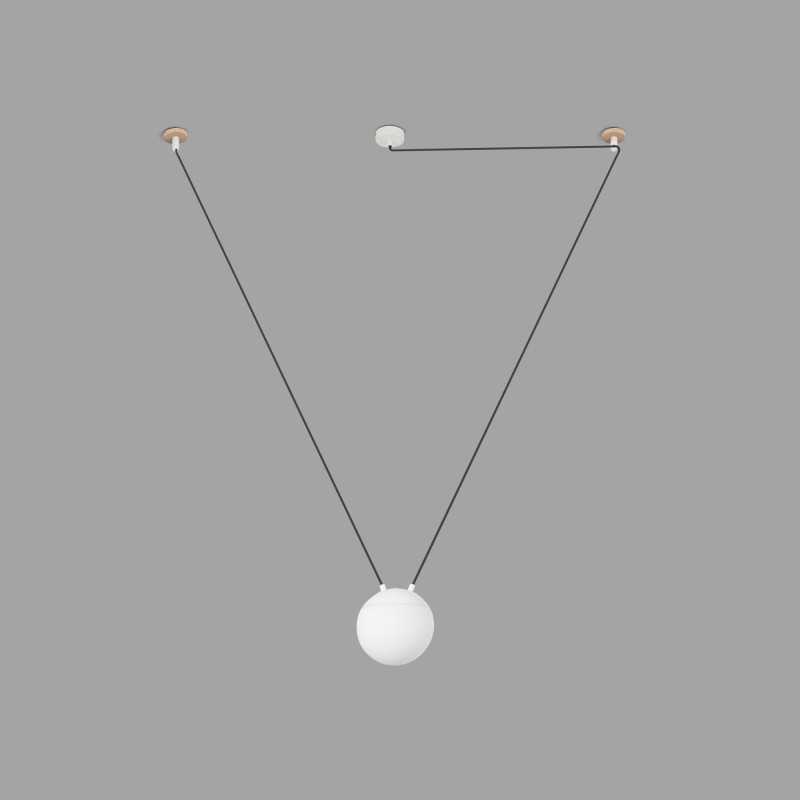 Lampe de plafond en aluminium E27 blanc mat BONNES