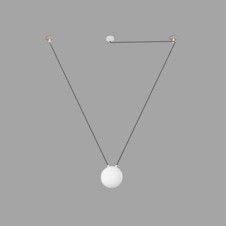 Lampe de plafond en aluminium E27 blanc mat BONNES