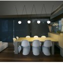 Lampe de plafond en aluminium E27 blanc mat PLEMET