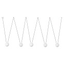Lampe de plafond en aluminium E27 blanc mat HELOUP