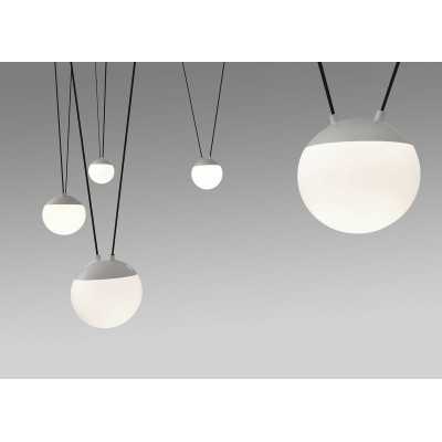 Lampe de plafond en aluminium E27 blanc mat HELOUP