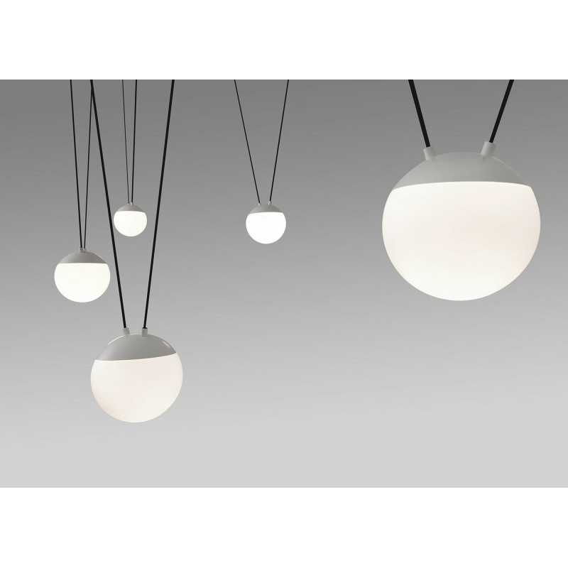 Lampe de plafond en aluminium E27 blanc mat HELOUP
