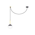 Lampe de plafond en aluminium E27 gris TREINS