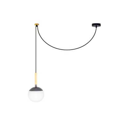 Lampe de plafond en aluminium E27 gris TREINS
