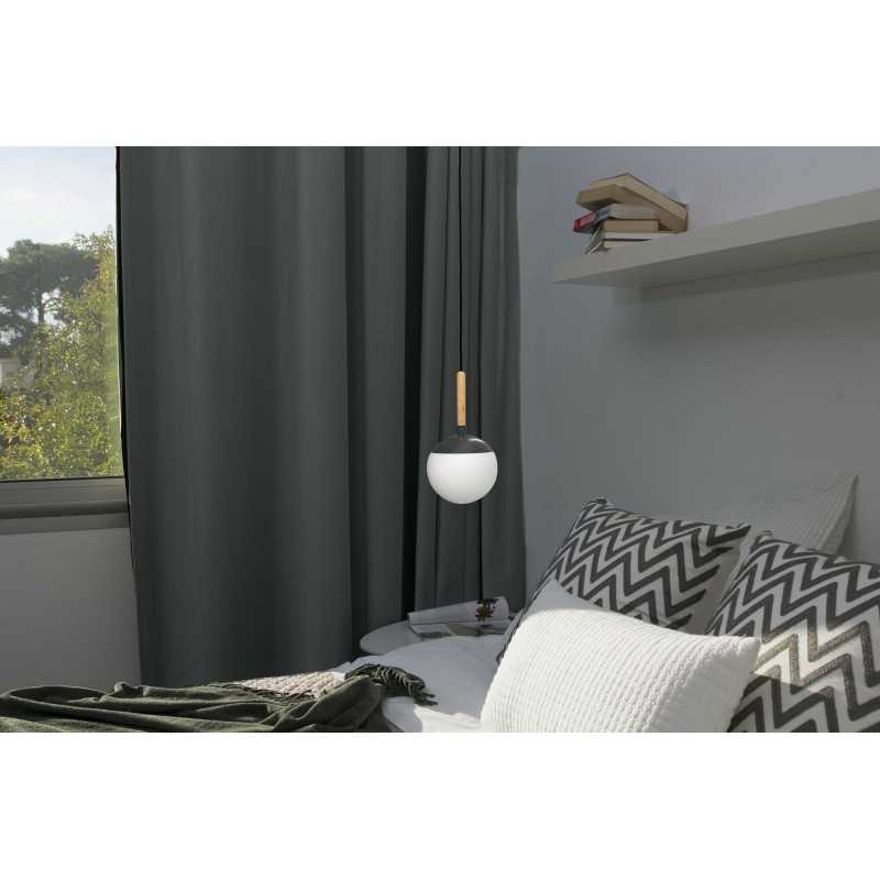 Lampe de plafond en aluminium E27 gris TREINS
