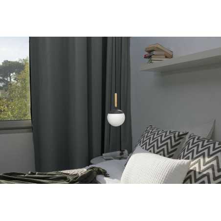 Lampe de plafond en aluminium E27 gris TREINS