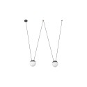 Lampe plafond en aluminium E27 gris MAYLIS