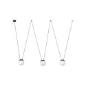 Lampe plafond en aluminium E27 gris COIVREL