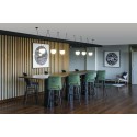 Lampe plafond en aluminium E27 gris COIVREL