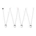 Lampe plafond en aluminium E27 gris VAUGOIN