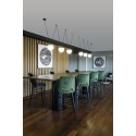 Lampe plafond en aluminium E27 gris VAUGOIN