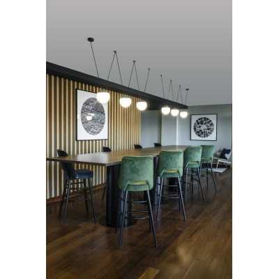 Lampe plafond en aluminium E27 gris VAUGOIN