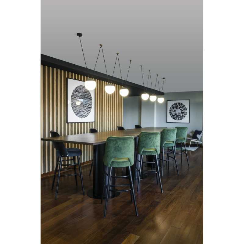 Lampe plafond en aluminium E27 gris VAUGOIN