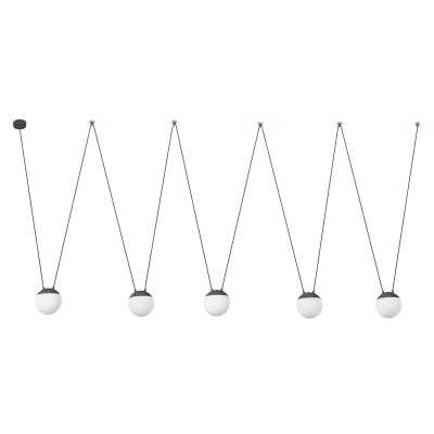 Lampe plafond en aluminium E27 gris CHERÊT