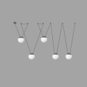 Lampe plafond en aluminium E27 gris CHERÊT