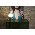 Lampe de table en aluminium E27 blanc mat ECAULT