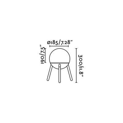Lampe de table en aluminium E27 gris MUTRECY