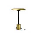 Lampe de table en acier LED intégré doré mat OLHAIN