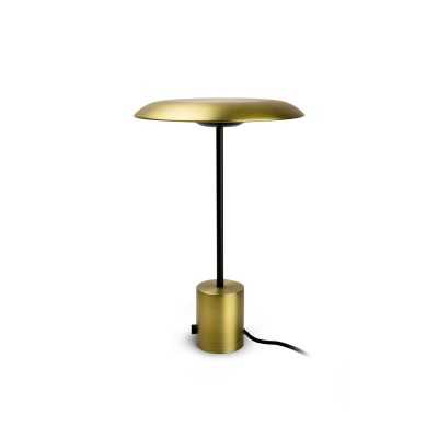 Lampe de table en acier LED intégré doré mat OLHAIN