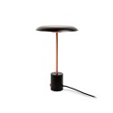 Lampe de table en acier LED intégré noir TARNON