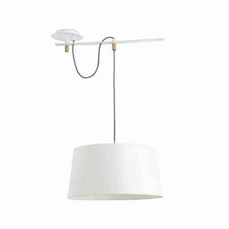 Lampe de plafond en acier E27 blanc mat GARIES