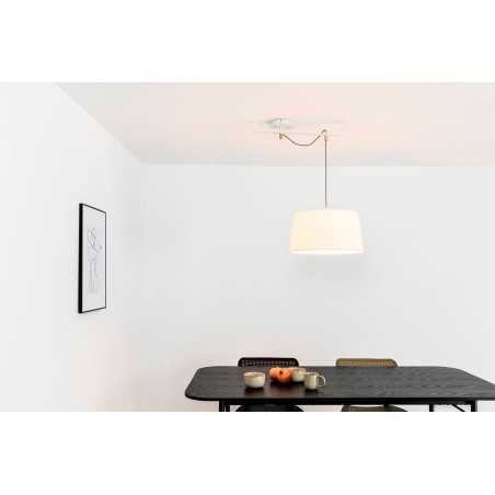 Lampe de plafond en acier E27 blanc mat GARIES