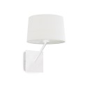 Lampe murale en acier E27 blanc mat FRESNES