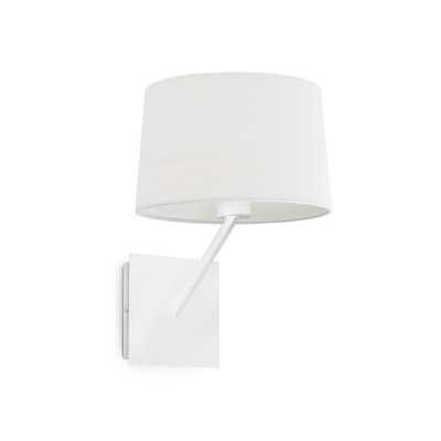 Lampe murale en acier E27 blanc mat FRESNES