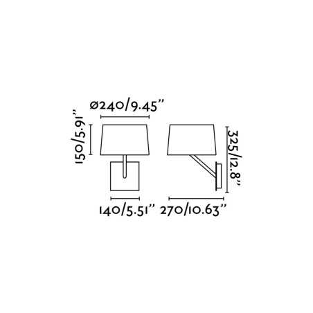 Lampe murale en acier E27 blanc mat FRESNES