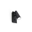 Lampe murale en aluminium LED intégré noir mat TASSAT