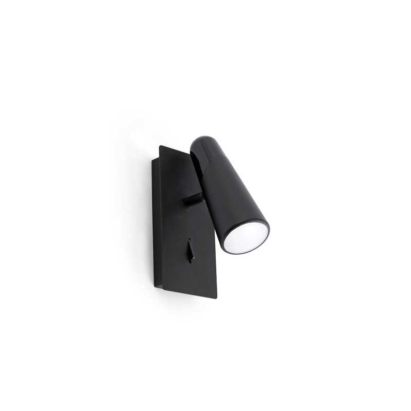 Lampe murale en aluminium LED intégré noir mat TASSAT