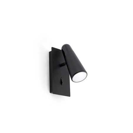 Lampe murale en aluminium LED intégré noir mat TASSAT