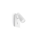Lampe murale en aluminium LED intégré blanc mat LE SART