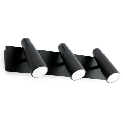 Lampe murale en aluminium LED intégré noir mat LALLEY