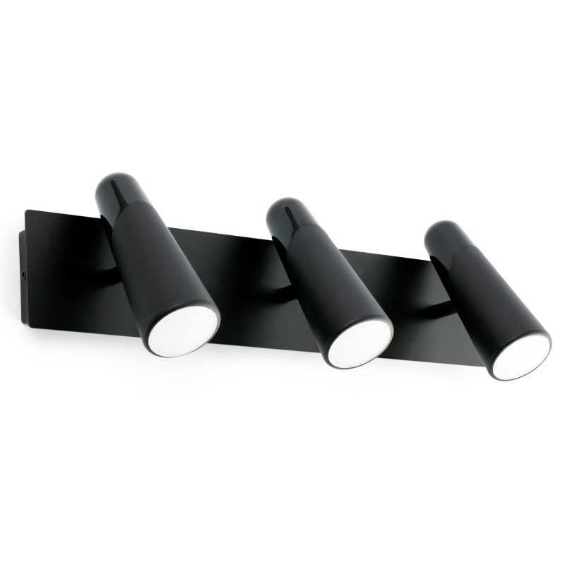 Lampe murale en aluminium LED intégré noir mat LALLEY