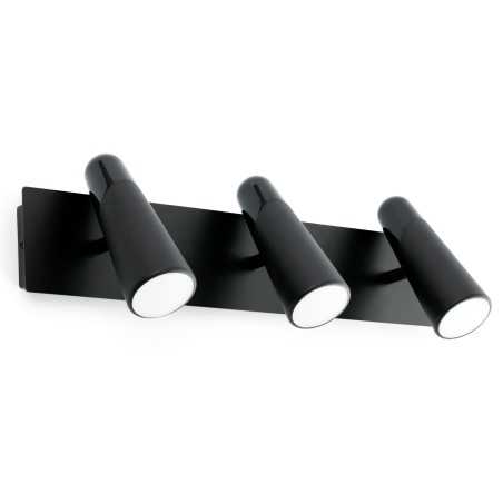 Lampe murale en aluminium LED intégré noir mat LALLEY